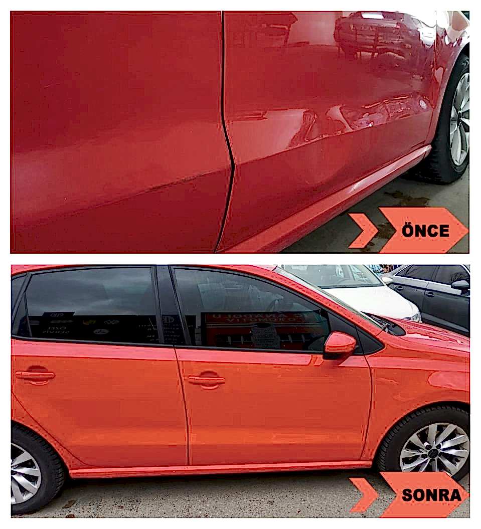 Vw Polo Sağ ve Sol Ön Kapı Boyasız Onarım